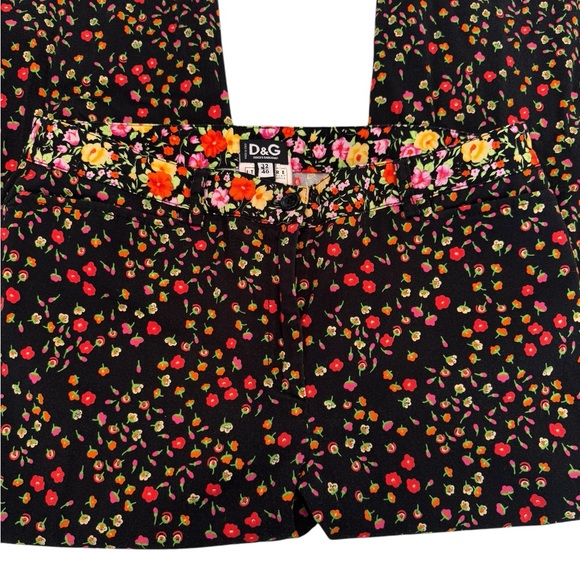 Vintage Dolce & Gabbana - Floral Print Straight Leg Pants‎ - Picture 5 of 8